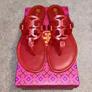 Tory Burch Miller Sandals in Poinsettia